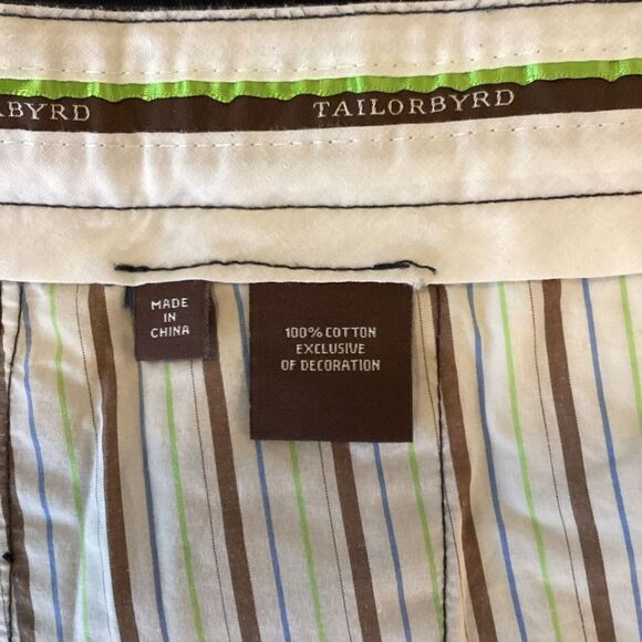 Mens TailorByrd Big & Tall flat Front Cotton Shorts 52x8.5 - Picture 6 of 6
